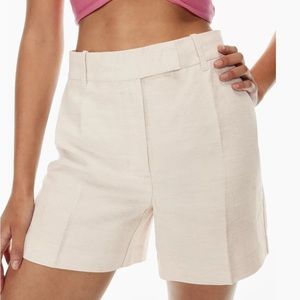 Aritzia Wilfred layover linen short